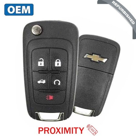 Oem OEM: REF: 2010-2019 Chevrolet / 5-Button Remote Flip Key / PEPS / PN 13584829 / P4O9MK74946931 RFK-ULK028